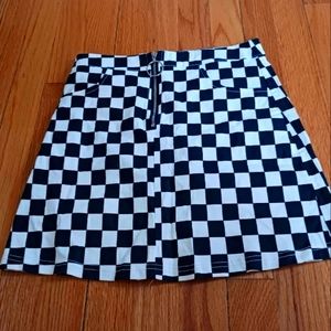 Checkered skirt